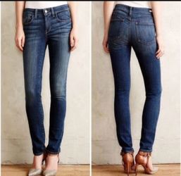 Pilcro and the Letterpress Slim 6 Anthropologie Women Jeans Skinny Pants Sz 31 

Size 6 or 31 designer jeans
Excellent pre-owned condition, no flaws
D