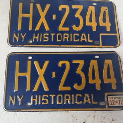 Vintage NY Historical Plates 