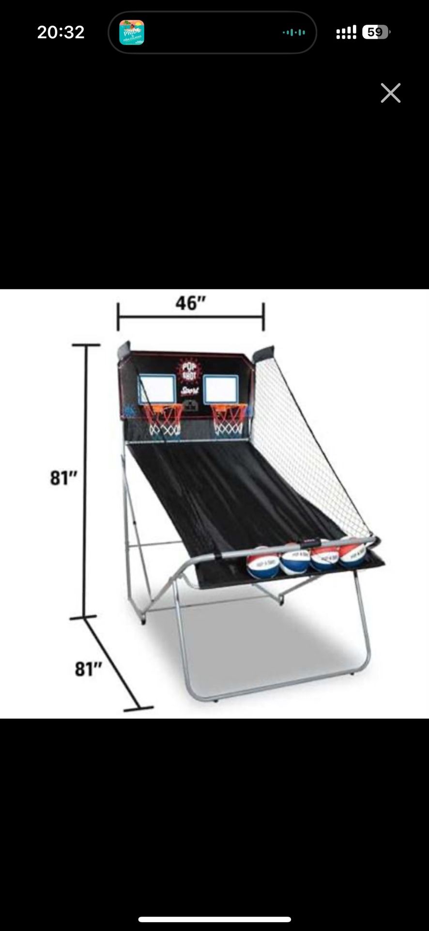 Pop A Shot Official Dual Shot Sport Arcade Bball