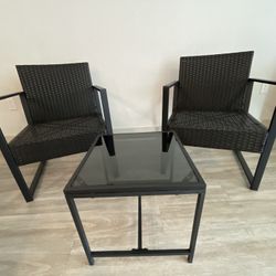 Patio Set 3 Pieces 