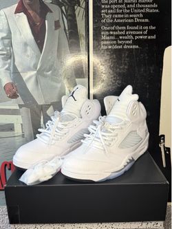 Jordan 5 white metallic
