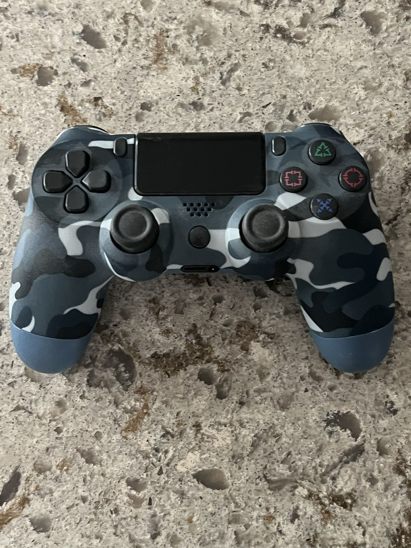 PS4 Blue Camo Controller