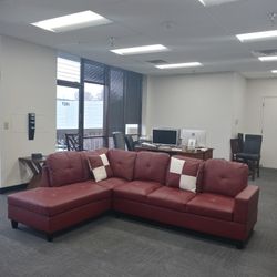 Sectional and ottoman