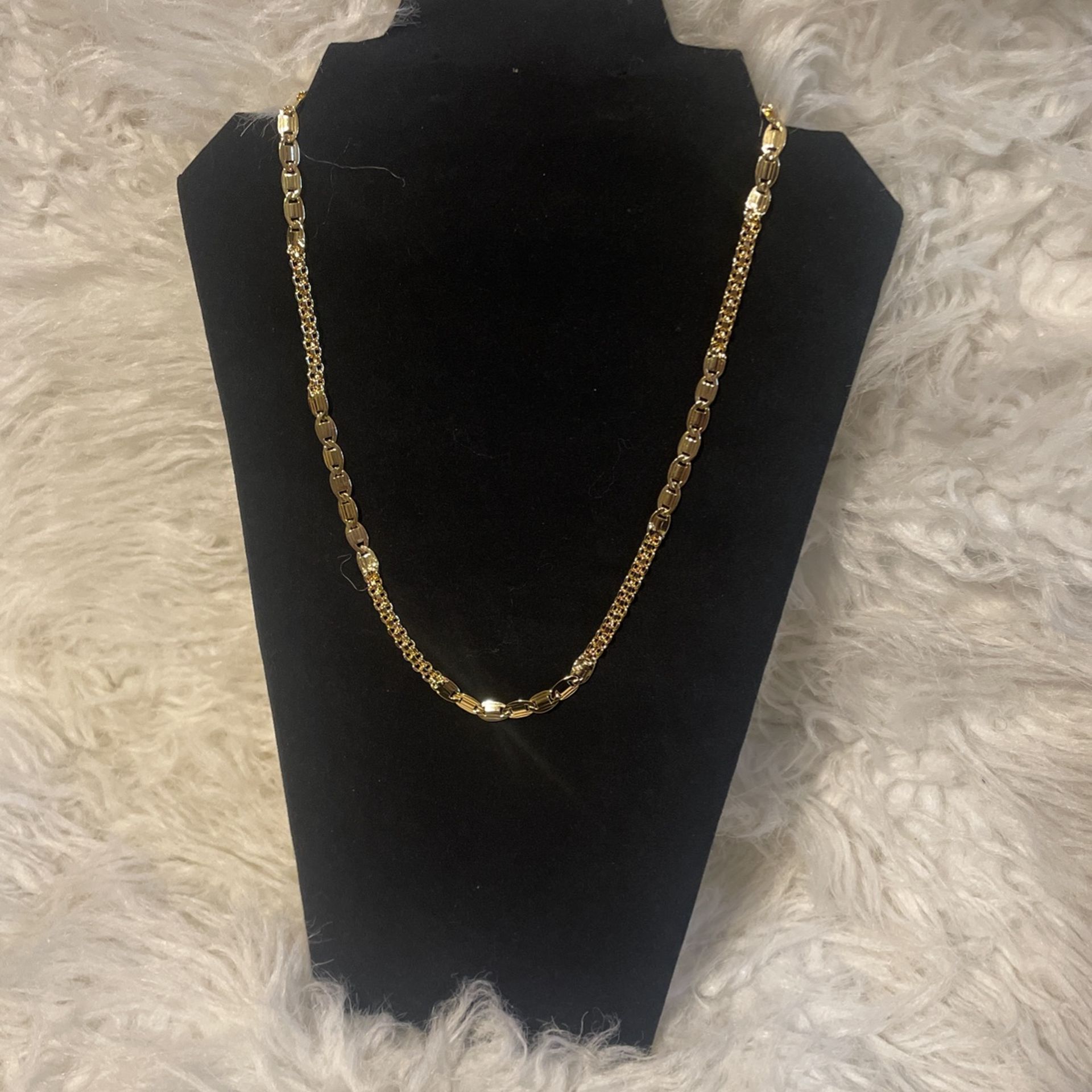 18k Gold Filled Link Chain Necklace 