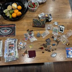 Vintage Collectible Pins (Harley Davidson, Hard Rock, And More!)