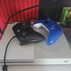 **NEXT PERSON TO BRING $50** xbox one s with wireless controller and wired controller