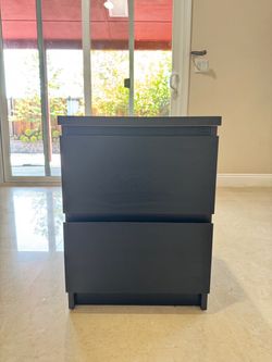 Ikea MALM nightstand - Black