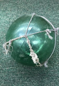 Glass ball fishing float