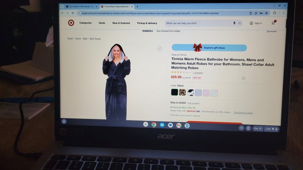 Warm Fleece Robe