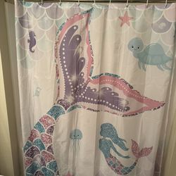 Mermaid Bathroom Set With Mermaids Shelves