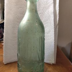 Rare Jacob Youngblood Mineral Water/ Soda Water Glass Bottle
