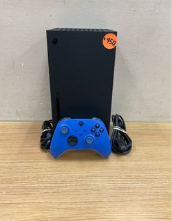 XBOX SERIES X 1TB W/BLUE CONTROLLER & POWER/HDMI CORDS