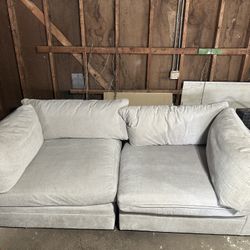 Gently Used Arhaus 2 Piece Lounge Sectional 