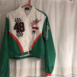Mtn Dew Win breaker  Jacket  Size Lg