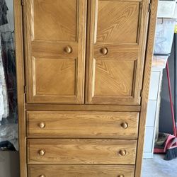 Oak Armoire / Entertainment Center 