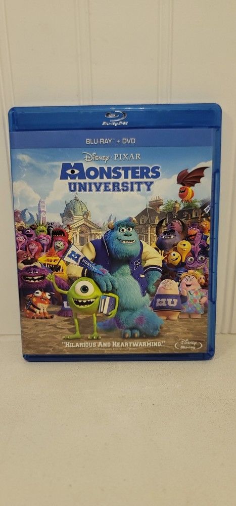 $5 DISNEY BLU RAY MOVIE. MONSTERS UNIVERSITY. BLU RAY / DVD ONLY. NO DIGITAL. $5 OR TRADE FOR A MOVIE TITLE I DO NOT ALREADY OWN.