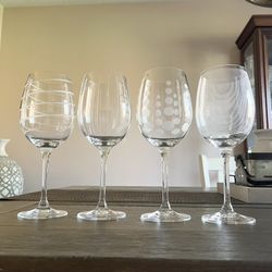 MIKASA Crystal Wine Glasses Set of 4