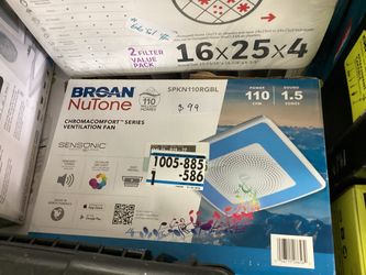 Broan NuTone ChromaComfort Ventilation Fan with Bluetooth Speaker