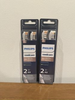 Philips Sonicare A3 Premium All-in-One Brush Heads (Total of 4) - White **Brand New**