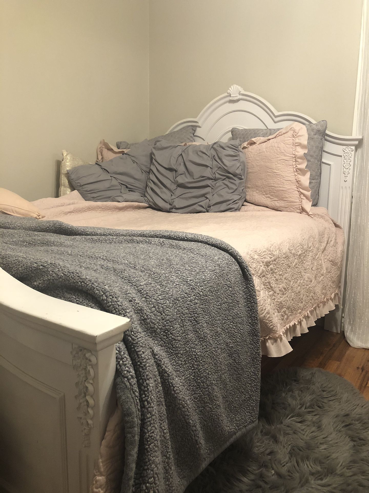 Bed frame, and matching dresser