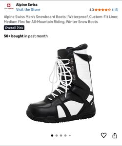 New Men's Alpine Swiss Snowboarding Boots