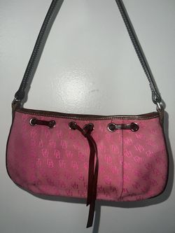 Dooney And Bourke Pink Monogram Shoulder Bag