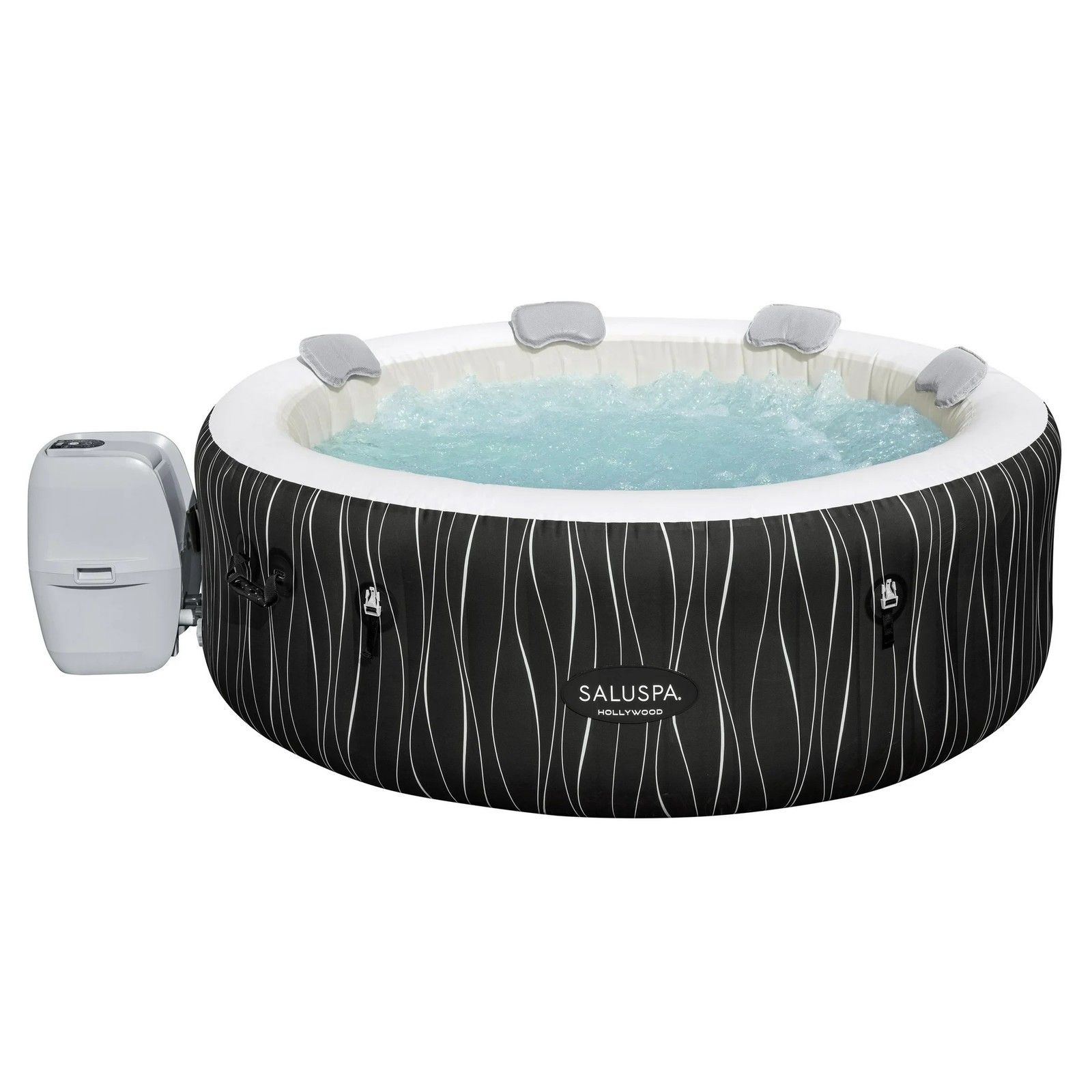 Coleman SaluSpa Hollywood Luxe AirJet Round Inflatable Hot Tub with LED Lights 4-6 Person with Pump #P08411