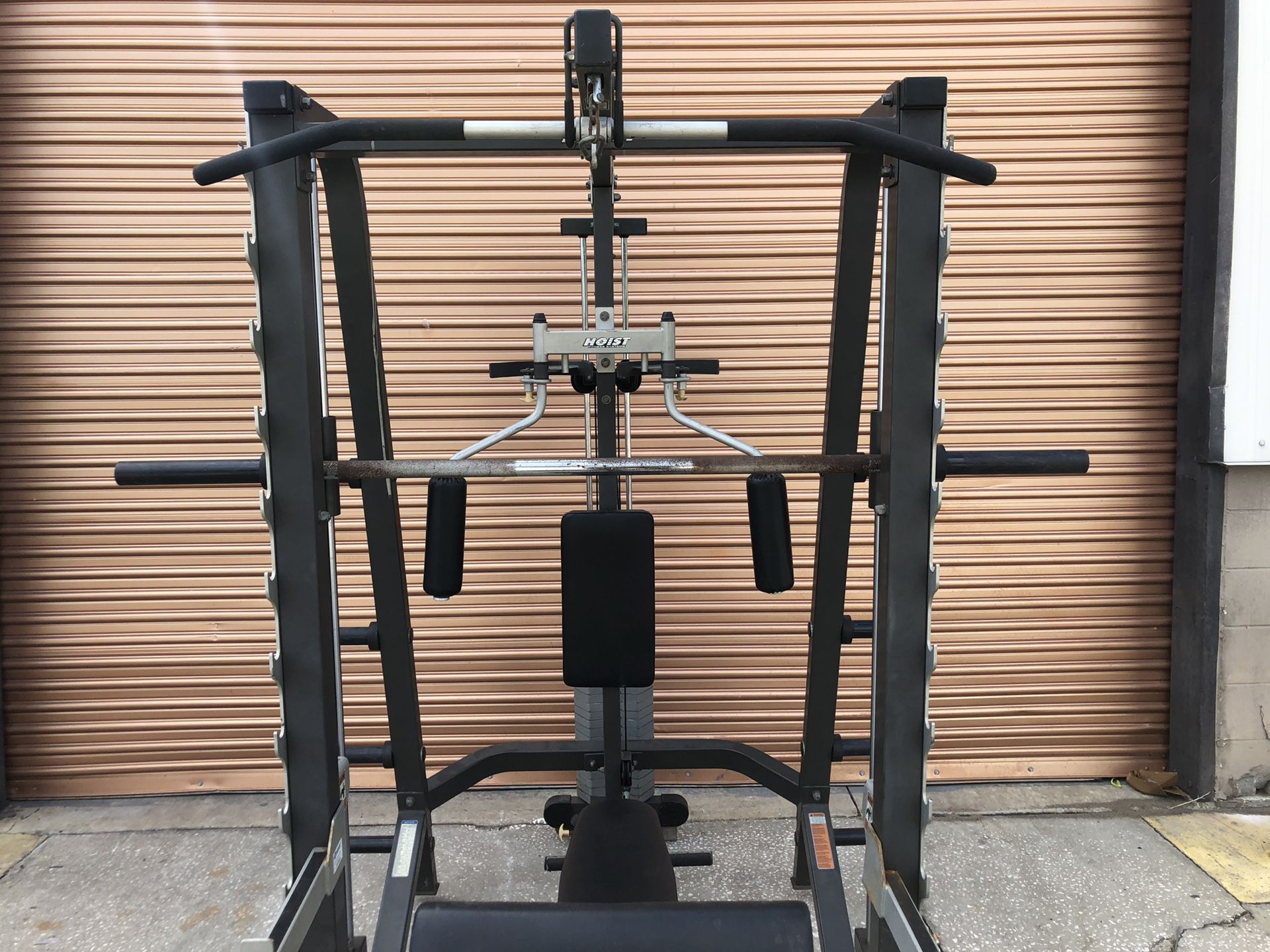 Commercial Hoist HF Home Gym Smith Machine/ Squat Rack Combo, 200 Lb