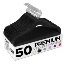 Velvet Hangers Set Of 50 - 2 Sets Available 