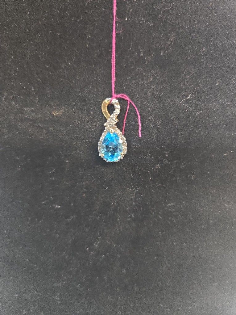 Blue Topaz Pendant