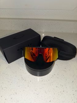 Oakley Sunglasses with Fire Mirror Lens
