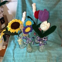 Handmade Crochet Flowers 