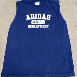 Authentic Adidas Muscle Tee Mens Size Large Athletic Dept Graphic 💯