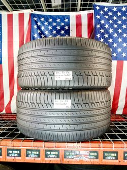 ✅ 2 Used Tires 315/35ZR22 CONTINENTAL PREMIUMCONTACT6 SSR RUN FLAT 315/35R22 SPORT SUV TRUCK RSC RUNFLAT 315 35 22