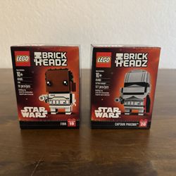 LEGO Star Wars BRICKHEADZ (41485 & 41486) Finn & Captain Phasma ~Brand New & Sealed~ Firm Price Pickup Only