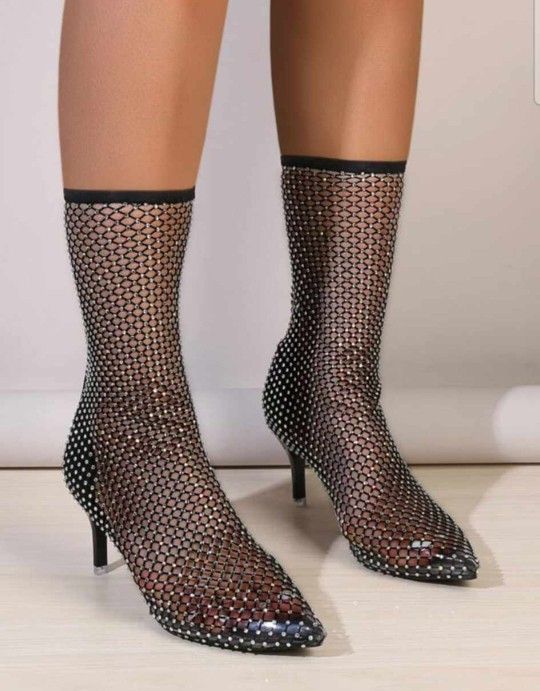 Rhinestones Boots