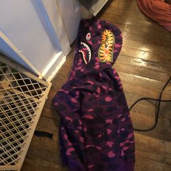 Purple Bape Hoodi /trade For Jordan 4s