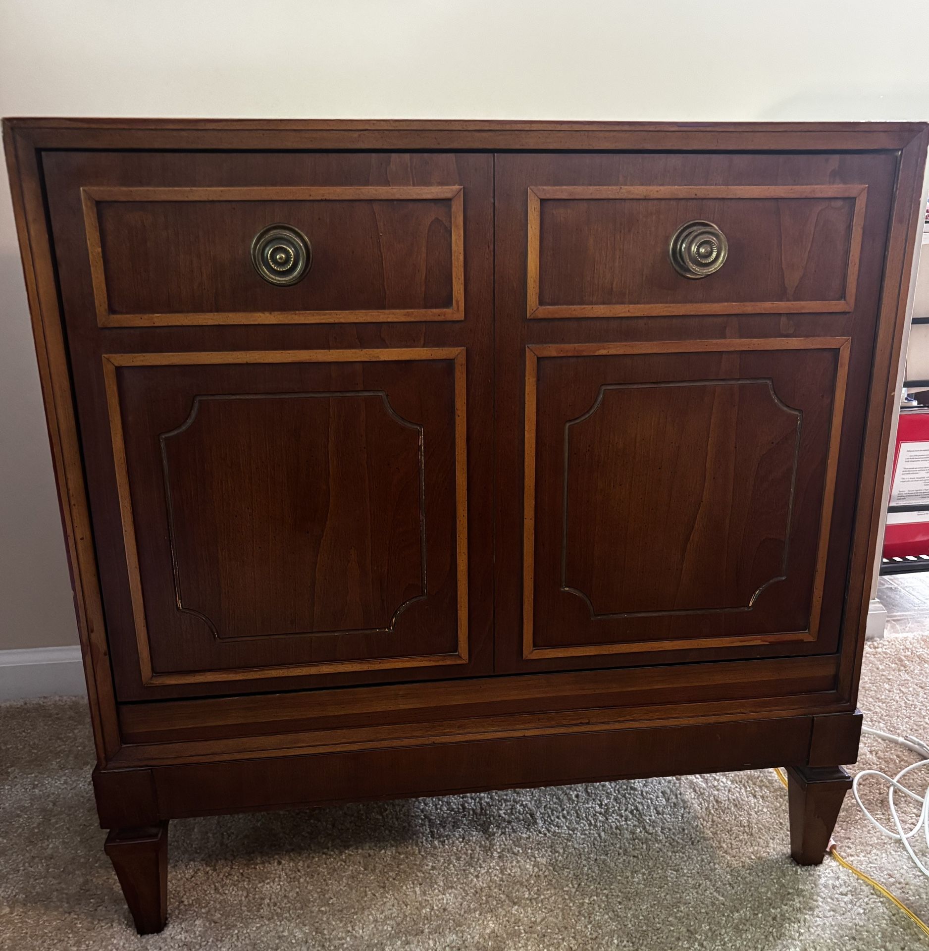 MCM 1966 Lane dop Front Vinyl Album cabinet