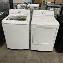 brand new LG washer and dryer set tested to work 100% very minor scratches on side 