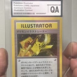 Pikachu Illustrator CGC Authenticated Pokémon Cards Sealed Pokemon Holy Grail