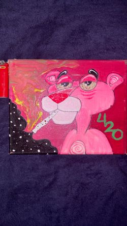 Pink panther 420 painting