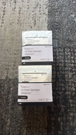 I.V drain sponges 50 total
