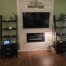 Ladder Style Shelves/Bookcase With 2 Draws