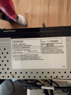 Kenwood car stereo DMX 4707 s