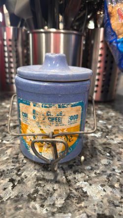 Vintage Cobalt & Pastel Blue Stoneware