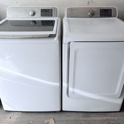 SAMSUNG. WASHER AND GAS DRYER 