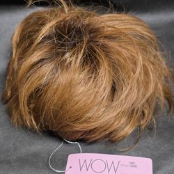 New WOW by LuxHair Pixie Hair Topper Synthetic 4/30R Medium Auburn Wiglet