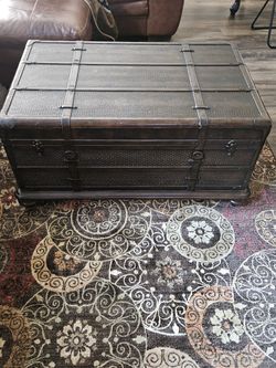 Havertys Explorer Trunk Table Was 1k HEAVY
