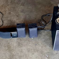 7.1 Sony Speaker System with 5 speakers (incl Subwoofer) 