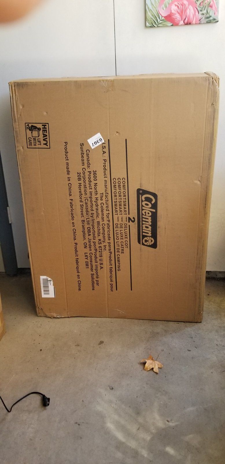 Coleman cot folding bed portable bed NEW IN BOX